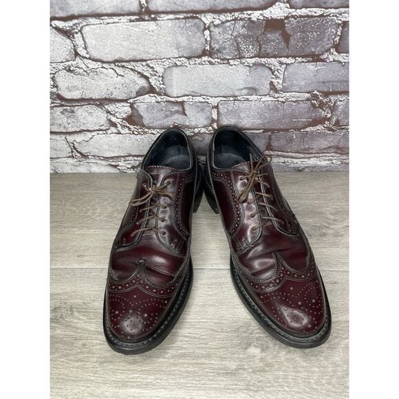 Stuart Mcguire LongWing Blucher Burgundy Leather Dress Shoes Men’s 10.5W US/44EU main image 7